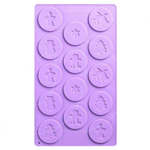 Форма силиконовая для шоколада "Новогодние эмблемы" 14 шт 3624963, 259 ₽ Форма силиконовая для шоколада "Новогодние эмблемы" 14 шт 3624963