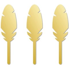 Набор топперов декоративных акриловых "Перья" 6х1,6 см 3 шт НМТ/8, 119 ₽ Набор топперов декоративных акриловых "Перья" 6х1,6 см 3 шт НМТ/8