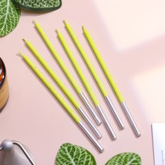 Свечи декоративные Зелёные 15 см 6 шт 9785819, 190 ₽ Свечи декоративные Зелёные 15 см 6 шт 9785819