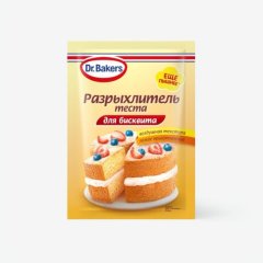 Разрыхлитель для бисквита Dr.Oetker (Dr. Bakers) 25 г , 109 ₽ Разрыхлитель для бисквита Dr.Oetker (Dr. Bakers) 25 г