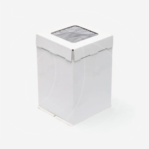 Коробка для торта белая с окном 36x36x40 см , 199 ₽ Коробка для торта белая с окном 36x36x40 см