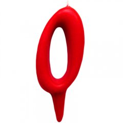 Свеча декоративная округлая "Цифра 0" Красная 2303034, 49 ₽ Свеча декоративная округлая "Цифра 0" Красная 2303034