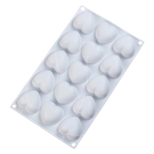 Форма силиконовая "Сердечки" 15 шт 9038689, СФ-63