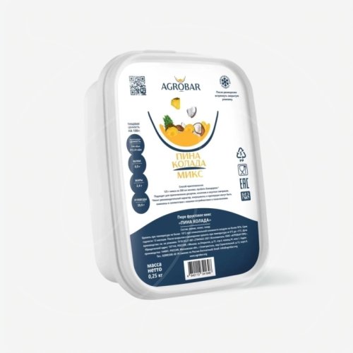 Пюре замороженное AGROBAR Пина колада 250 г 