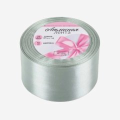 Лента для декора и упаковки Атласная Серебро 5 см 1218467, 259 ₽ Лента для декора и упаковки Атласная Серебро 5 см 1218467