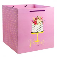 Пакет для торта "Present for you!" 30х30х30 см 3912515, 290 ₽ Пакет для торта "Present for you!" 30х30х30 см 3912515