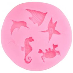 Молд силиконовый "Морские жители" 5,8×5,8×0,8 см 4288381, 99 ₽ Молд силиконовый "Морские жители" 5,8×5,8×0,8 см 4288381